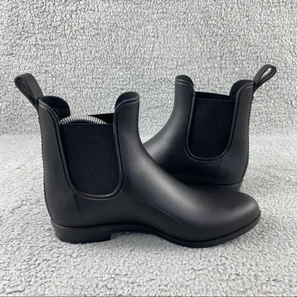 Sam edelman rain Boots Tinsley Black Slip‎ On Womens 7 W Elastic Sides Ankle - Picture 11 of 14